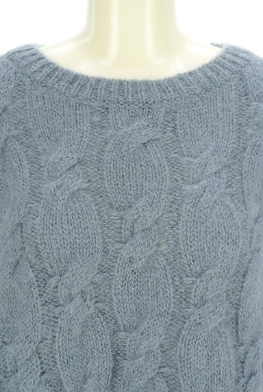 クリックで大画像表示 1er Arrondissement(プルミエアロンディスモン)の古着「ケーブルモヘヤニット(セーター)」大画像4へ
