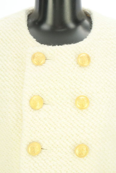 クリックで大画像表示 Cygne(シーニュ)の古着「金釦ノーカラーウールジャケット(コート)」大画像4へ