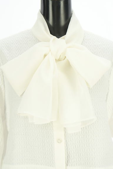 クリックで大画像表示 yori(ヨリ)の古着「yori shirocon シフォンボウタイラメブラウス(ブラウス)」大画像4へ