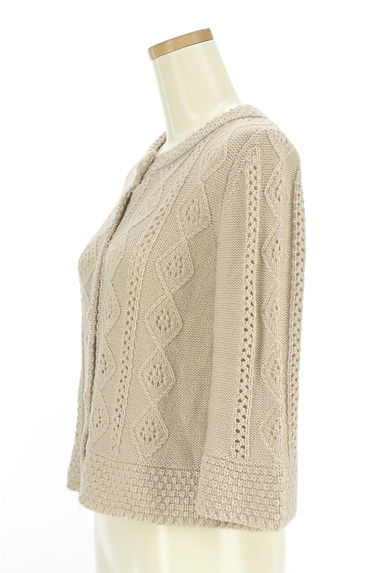 クリックで大画像表示 KATHARINE ROSS(キャサリンロス)の古着「透かし編み9分袖ニットカーディガン(カーディガン・ボレロ)」大画像3へ