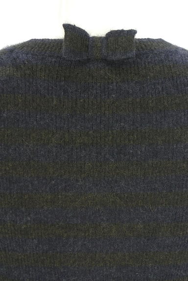 クリックで大画像表示 DRAWER(ドゥロワー)の古着「ボーダー柄カシミヤニットトップス(ニット)」大画像4へ