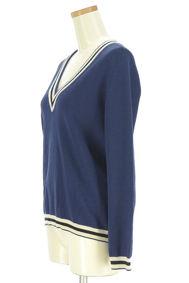 クリックで大画像表示 DRAWER(ドゥロワー)の古着「Vネックラインニットトップス(ニット)」大画像3へ