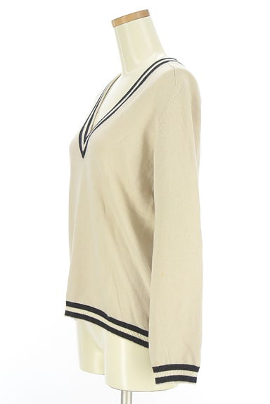 クリックで大画像表示 DRAWER(ドゥロワー)の古着「Vネックラインニットトップス(ニット)」大画像3へ