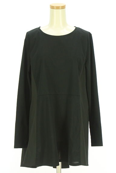 クリックで大画像表示 iCB(アイシービー)の古着「異素材切替フレアカットソー(カットソー・プルオーバー)」大画像1へ