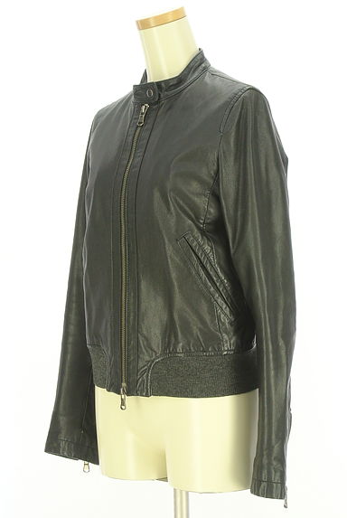 クリックで大画像表示 SHIPS(シップス)の古着「ラムレザージャケット(ブルゾン・スタジャン)」大画像3へ