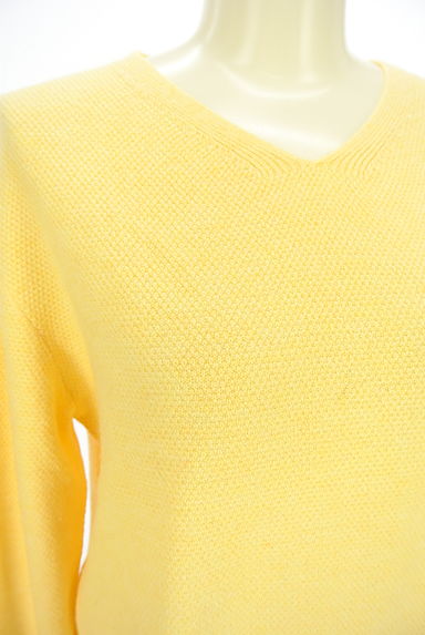 クリックで大画像表示 INDIVI(インディヴィ)の古着「Vネックワッフルニット(ニット)」大画像4へ