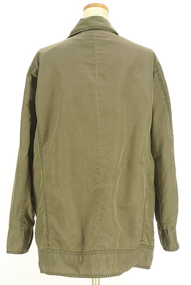 クリックで大画像表示 JEANASiS(ジーナシス)の古着「ミドル丈ライダースブルゾン(ブルゾン・スタジャン)」大画像2へ