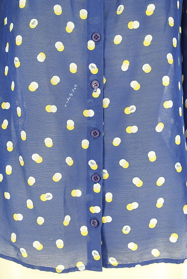 クリックで大画像表示 To b. by agnes b.(トゥービーバイアニエスベー)の古着「ドット×ロゴプリントシアーブラウス(ブラウス)」大画像5へ