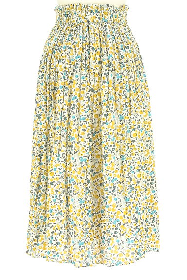 クリックで大画像表示 To b. by agnes b.(トゥービーバイアニエスベー)の古着「花柄コットンミモレスカート(スカート)」大画像2へ