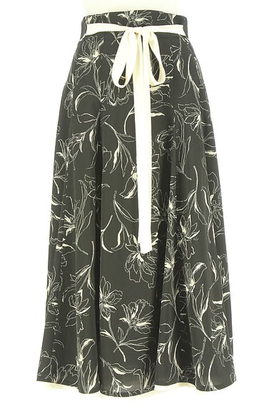 クリックで大画像表示 31 Sons de mode(トランテアン ソン ドゥ モード)の古着「ウエストリボン花柄ミモレスカート(ロングスカート・マキシスカート)」大画像1へ