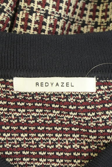 クリックで大画像表示 REDYAZEL(レディアゼル)の古着「チェック柄編みニットトップス×スカートセットアップ(セットアップ(ジャケット+スカート))」大画像6へ
