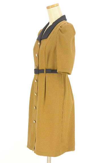 REDYAZEL（レディアゼル）の古着「千鳥格子柄半袖ワンピース（ワンピース・チュニック）」大画像３へ