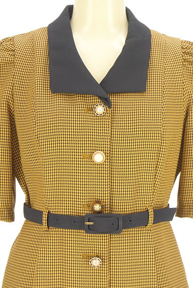 REDYAZEL（レディアゼル）の古着「千鳥格子柄半袖ワンピース（ワンピース・チュニック）」大画像４へ