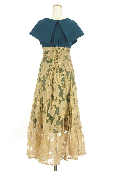 クリックで大画像表示 dazzlin(ダズリン)の古着「リブ×花柄レースワンピース(ワンピース・チュニック)」大画像2へ