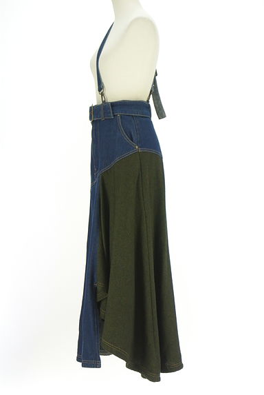 クリックで大画像表示 REDYAZEL(レディアゼル)の古着「ワンショルアシンメトリーデニムロングスカート(ロングスカート・マキシスカート)」大画像3へ