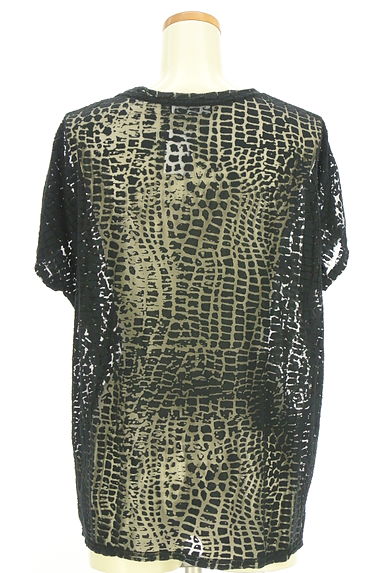 DIESEL（ディーゼル）の古着「フレンチスリーブパイソン柄カットソー（カットソー・プルオーバー）」大画像２へ