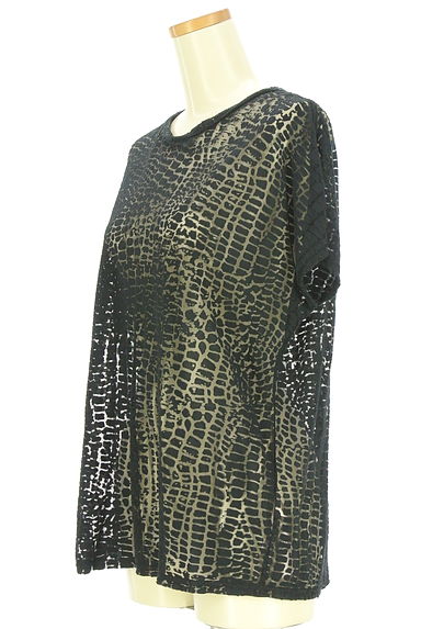 DIESEL（ディーゼル）の古着「フレンチスリーブパイソン柄カットソー（カットソー・プルオーバー）」大画像３へ