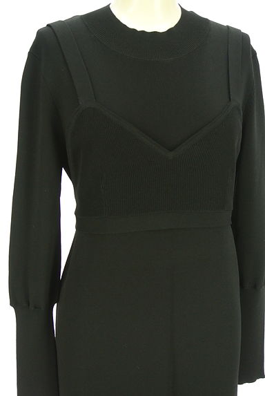 CAST:（キャストコロン）の古着「ビスチェ付きロングニットワンピース（ワンピース・チュニック）」大画像４へ