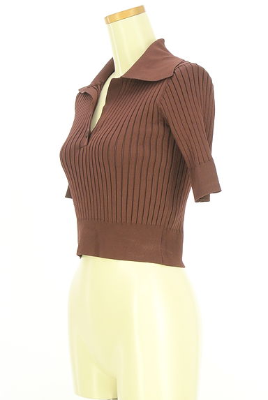 クリックで大画像表示 FRAY I.D(フレイアイディー)の古着「スキッパーポロリブニットトップス(ニット)」大画像3へ