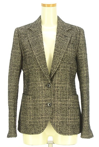 クリックで大画像表示 DRESSTERIOR(ドレステリア)の古着「チェック柄織テーラードジャケット(ジャケット)」大画像1へ