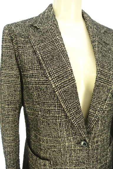 クリックで大画像表示 DRESSTERIOR(ドレステリア)の古着「チェック柄織テーラードジャケット(ジャケット)」大画像4へ