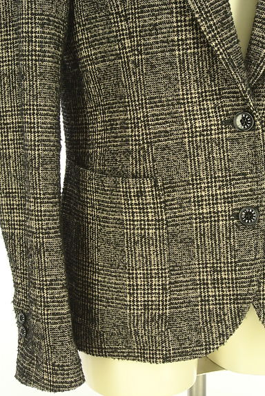 クリックで大画像表示 DRESSTERIOR(ドレステリア)の古着「チェック柄織テーラードジャケット(ジャケット)」大画像5へ
