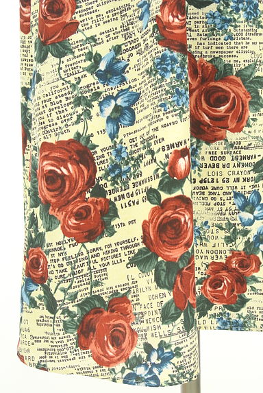 クリックで大画像表示 Lois CRAYON(ロイスクレヨン)の古着「ロゴ×花柄ノースリワンピース(ワンピース・チュニック)」大画像5へ