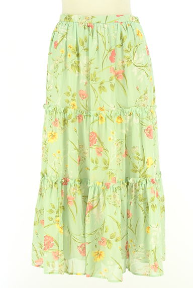 Lois CRAYON（ロイスクレヨン）の古着「花柄シフォンロングスカート（ロングスカート・マキシスカート）」大画像１へ