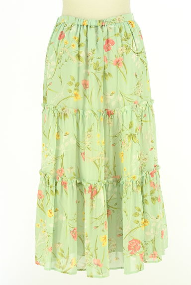 Lois CRAYON（ロイスクレヨン）の古着「花柄シフォンロングスカート（ロングスカート・マキシスカート）」大画像２へ