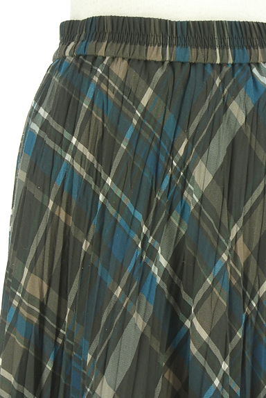 LAUTREAMONT（ロートレアモン）の古着「チェックプリーツロングスカート（ロングスカート・マキシスカート）」大画像４へ