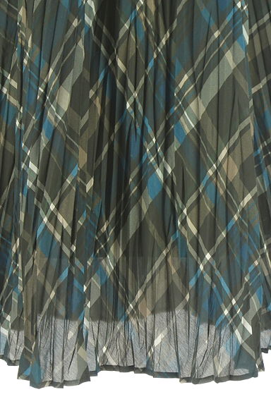 LAUTREAMONT（ロートレアモン）の古着「チェックプリーツロングスカート（ロングスカート・マキシスカート）」大画像５へ