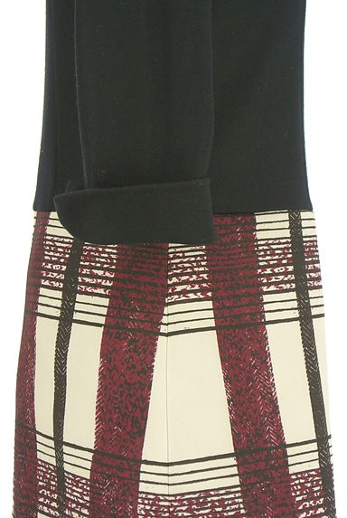 Reflect（リフレクト）の古着「チェック切替膝丈フレアワンピース（ワンピース・チュニック）」大画像５へ