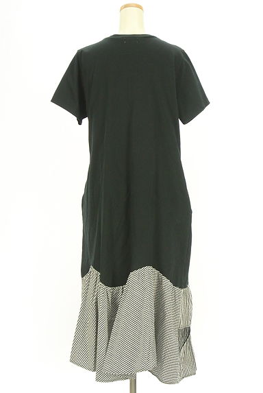 Re.Verofonna（ヴェロフォンナ）の古着「裾ギンガムチェックフリル半袖ワンピース（ワンピース・チュニック）」大画像２へ