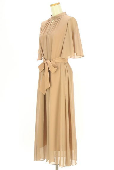 green label relaxing（グリーンレーベル リラクシング）の古着「ベルト付きフレアスリーブロングワンピース（ワンピース・チュニック）」大画像３へ