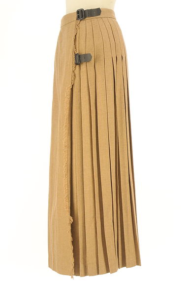 BEAMS Women's（ビームス　ウーマン）の古着「BEAMS BOY プリーツロングラップスカート（ロングスカート・マキシスカート）」大画像３へ