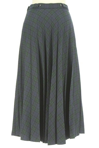 BEAMS Women's（ビームス　ウーマン）の古着「BEAMS BOY チェック柄プリーツロングスカート（ロングスカート・マキシスカート）」大画像２へ