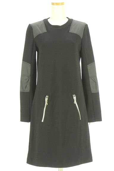 MARC JACOBS（マークジェイコブス）の古着「Marc by Marc Jacobs 異素材切替膝丈ニットワンピ（ワンピース・チュニック）」大画像１へ