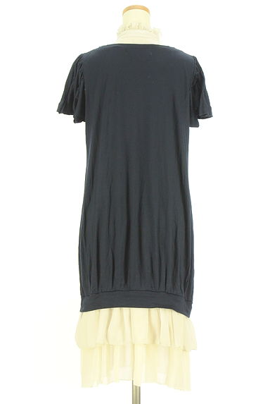 KEITA MARUYAMA（ケイタマルヤマ）の古着「ドットシフォン切り替え膝丈フリルワンピース（ワンピース・チュニック）」大画像２へ