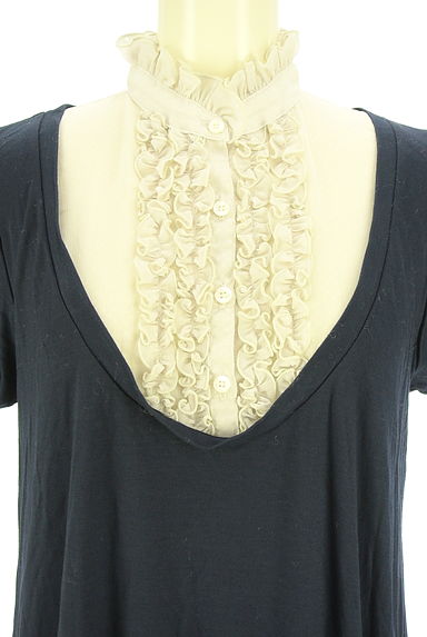 KEITA MARUYAMA（ケイタマルヤマ）の古着「ドットシフォン切り替え膝丈フリルワンピース（ワンピース・チュニック）」大画像４へ