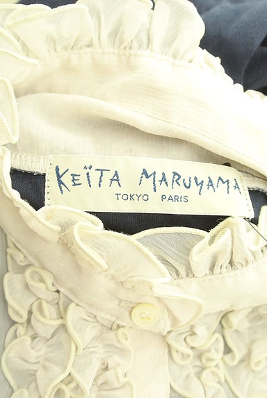 KEITA MARUYAMA（ケイタマルヤマ）の古着「ドットシフォン切り替え膝丈フリルワンピース（ワンピース・チュニック）」大画像６へ