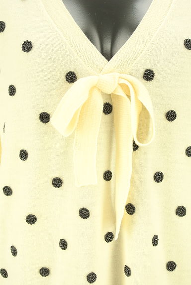 MARC JACOBS（マークジェイコブス）の古着「ビーズドット刺繍ニット（カーディガン・ボレロ）」大画像５へ