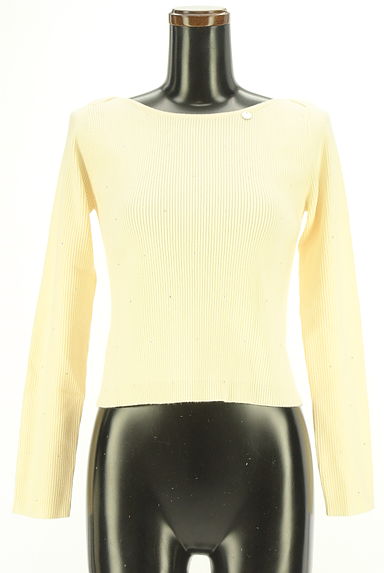 Chico（チコ）の古着「ラインストーン付きショートリブニット（ニット）」大画像１へ