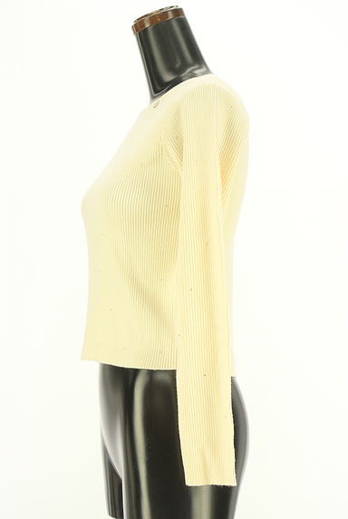 Chico（チコ）の古着「ラインストーン付きショートリブニット（ニット）」大画像３へ