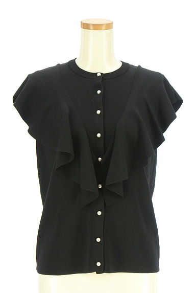 GRACE CONTINENTAL（グレースコンチネンタル）の古着「肩フリルニット（ベスト・ジレ）」大画像１へ