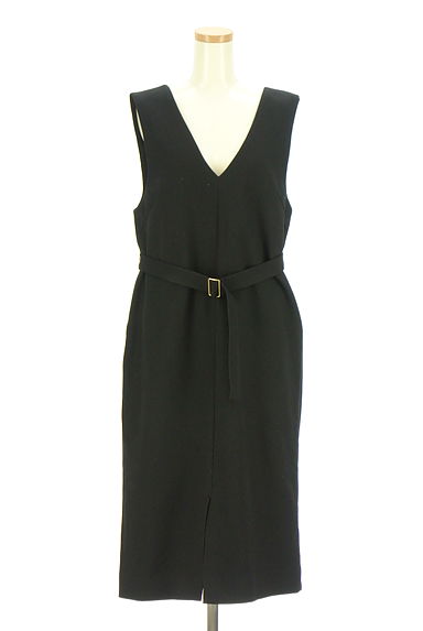 NOLLEY'S（ノーリーズ）の古着「ベルト付きミモレジャンパースカート（キャミワンピース）」大画像１へ