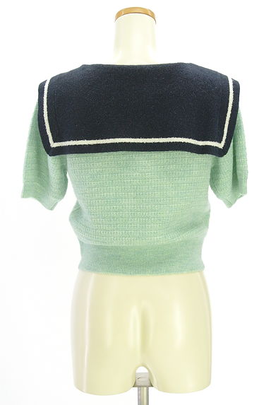 Lily Brown（リリーブラウン）の古着「セーラー襟ラメニットカーディガン（カーディガン・ボレロ）」大画像２へ