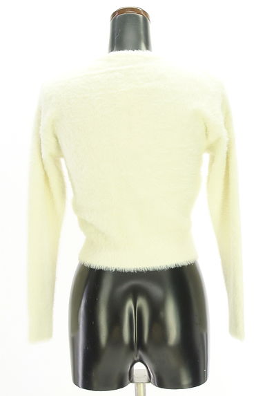 LAISSE PASSE（レッセパッセ）の古着「花型ボタンシャギーニットカーディガン（カーディガン・ボレロ）」大画像２へ