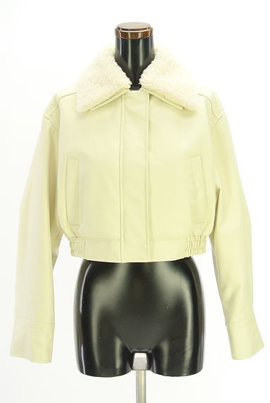 Lily Brown（リリーブラウン）の古着「ファー付け衿エコレザージャケット（ジャケット）」大画像１へ