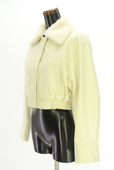 Lily Brown（リリーブラウン）の古着「ファー付け衿エコレザージャケット（ジャケット）」大画像３へ