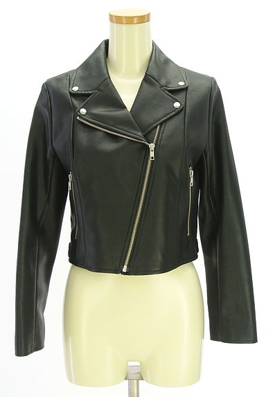 MERCURYDUO（マーキュリーデュオ）の古着「エコレザーライダースジャケット（ジャケット）」大画像１へ